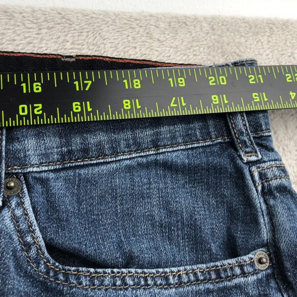 Eddie Bauer Womens Boyfriend Jeans Size 20W Midrise Slim Relaxed Blue Denim - Picture 6 of 14